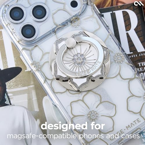 Case-Mate Magnetic Phone Grip and Ring Stand - MagSafe Holder - Floral Gems - color: Floral Gems