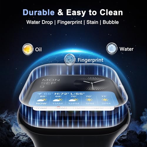 8 Pack Screen Protector for Apple Watch Series 11/10 42mm | HD Clear Flexible Soft Film for iWatch Series 11/10, Anti Scratch Resistant Anti Fingerprint Touch Sensitive Bubble Free - size: For Apple Watch Series 11/10 42mm 1.65 Inch