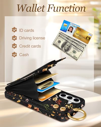 Petitian for Samsung Galaxy S26 Plus Wallet Case, Growing Flower - color: Grow Flower, size: Samsung Galaxy S26 Plus
