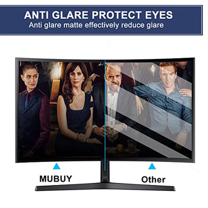 2 Pack 18.5 Inch Monitor Anti Glare Screen Protector Fit Diagonal 18.5" Desktop Standard or Curved Monitor 16:9 Widescreen, Reduce Glare and Eyes Strain, Anti Fingerprint (16.14" W x 9.09" H) - size: 18.5 inch