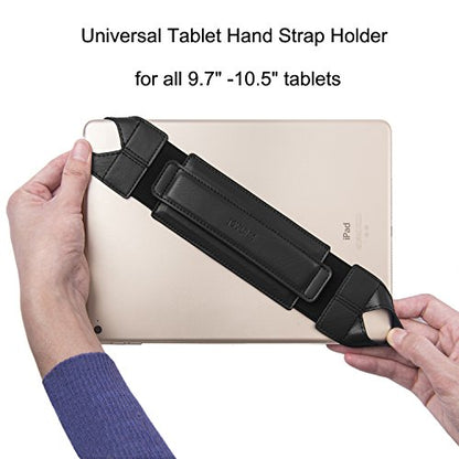 joylink Tablet Hand Strap 10 Inch, Fits Over Protective Case, 360° Swivel Grip, iPad 9th 10th Gen Samsung Galaxy Tab, Artists Reading, Black