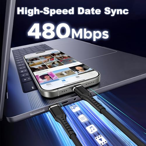 iPhone Charger Cable, 2Pack 6FT USB-C to Lightning Cable - size: 6FT