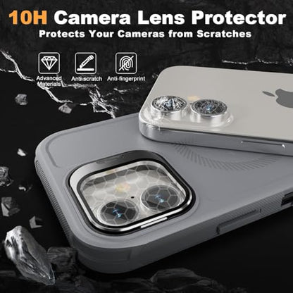 Follaroma for iPhone 16 Case with Magnetic,Heavy Duty Case,6.1'', Grey - color: Grey, size: iPhone 16 6.1''