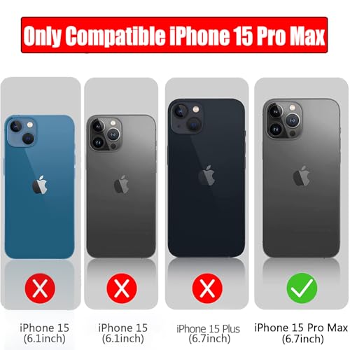 Battery Case for iPhone 15 Pro Max, 12000mAh High Capacity Smart Portable Charger Case Rechargeable Battery Pack Charging Case with Wireless Charging Compatible with iPhone 15 Pro Max (6.7 inch)-Black - size: iPhone 15 Pro Max (6.7 inch)