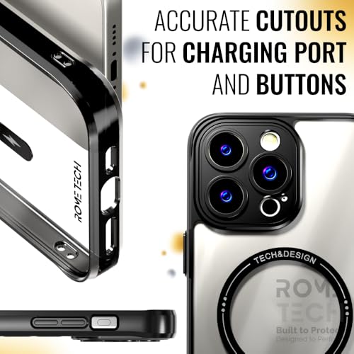 Rome Tech Clear Case Compatible with MagSafe for iPhone 14 Pro Max (2022) - Slim and Rugged Fit Thin Shockproof Case Compatible with Magsafe Devices - Clarity - style: iPhone 14 Pro Max