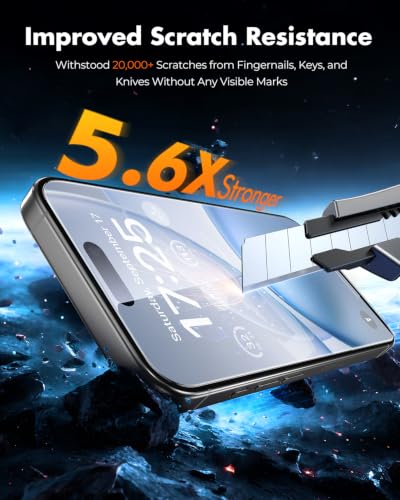UNBREAKcable iPhone 15 Full-Coverage Screen Protector - 3 Pack | Quick-Install Box, Edge-to-Edge Coverage, 9H Hardness, Ultra HD Clarity, Daily Protection, Smooth Touch - size: iPhone 15