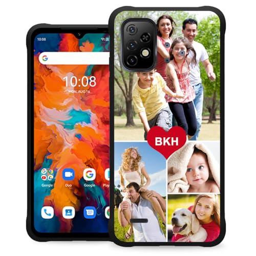 Custom Photo Collage Case for UMIDIGI A15C/A15/A13 Pro/A13s/A13/A11 Pro Max/A7,A5 Pro/A3s/F3 SE/F3S/F3/F2/F1 Play/F1/S5 Pro Phone Cover Personalized Image DIY,Customized Soft Slim Shockproof Case - color: Template 04 - Red Heart