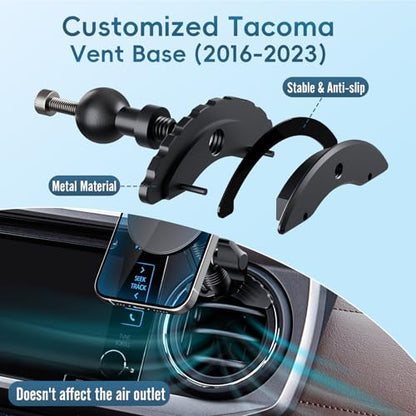 Vent Magnetic Phone Mount for Toyota Tacoma 2016-2023 & Tundra 2014-2021 - style: Magnetic Mount