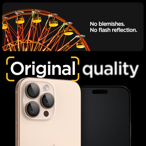 Spigen Camera Lens Protector for iPhone 16 Pro Max,16 Pro - Desert Titanium - color: Desert Titanium