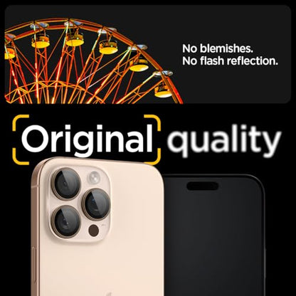 Spigen Camera Lens Protector for iPhone 16 Pro Max,16 Pro - Desert Titanium - color: Desert Titanium
