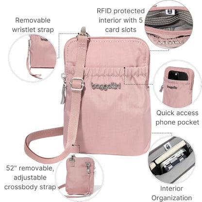 Baggallini RFID Bryant Pouch - color: Woodrose