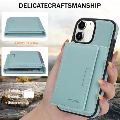 for iPhone 12 Wallet Case, 2-in-1 Detachable Phone Case, Card Holder RFID Blocking, Fashionable Faux Leather Card Slot & Folding Design (Blue 6.1'') - color: Blue, size: iPhone 12/12pro
