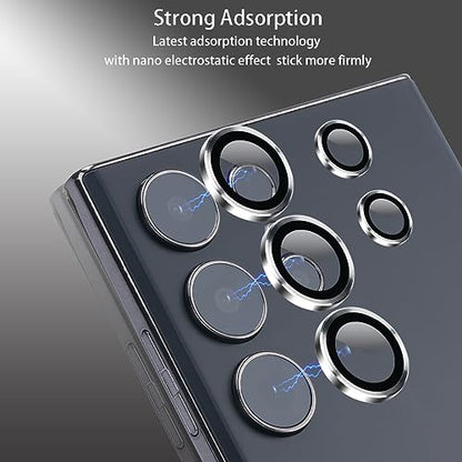 Camera Lens Protector for Samsung Galaxy S23 Ultra, Silver - color: Silver
