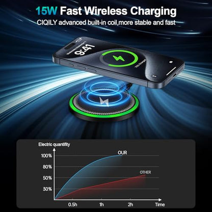 Samsung S25 Wireless Android Charger Fast Charging Pad for Samsung S26 S25
