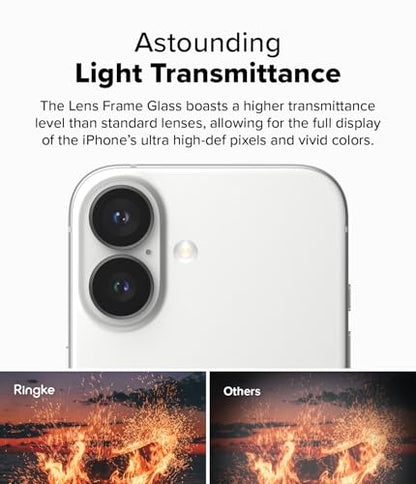 Ringke for iPhone 16/16 Plus Camera Lens Protector [2 Pack] - size: iPhone 16 / iPhone 16 Plus