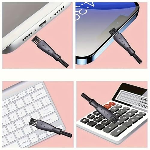 10 Pack Generic Anti Dust Plug Cover Charging Port Protector Cap with Cleaning Brush for Phone 14/15/16 Series, Galaxy S22/S21/S20, Note 20/10, All USB C and Lightning Devices