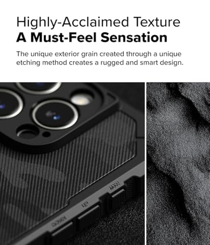Ringke for iPhone 16 Pro Case [Rugged Gear Magnetic Camo Black] - color: Magnetic Camo Black, size: iPhone 16 Pro