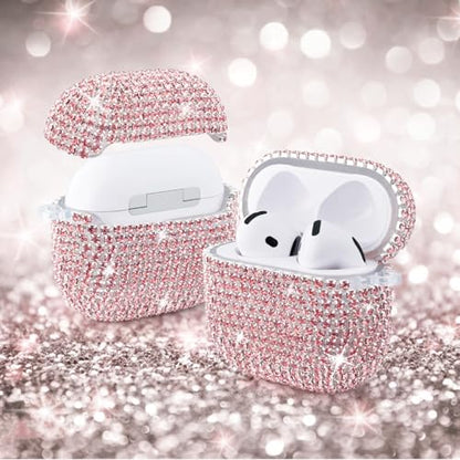 VISOOM Airpods 5 4 Cases iPods 4/5 Cover for Women,Unique Jewelry Design - color: J-Sakura Pink, size: Airpods 4/5(2024/2026)