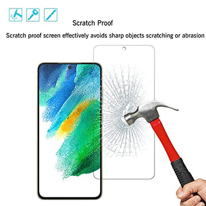 Ailun Glass Screen Protector for Galaxy S21fe 3Pack + 2Pack Camera Lens Tempered Glass Fingerprint Unlock Compatible 0.33mm Ultra Clear Anti-Scratch Case Friendly | Tempered Glass, Fingerprint Unlock Compatible, 0.33mm Ultra Clear, Anti-Scratch, Case Frie
