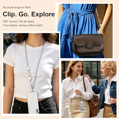 EMTK Handmade Dream Beads Lanyard, Unique Crossbody Chain, Adjustable Anti-Drop & Anti-Lost for Most Phones - size: K1183