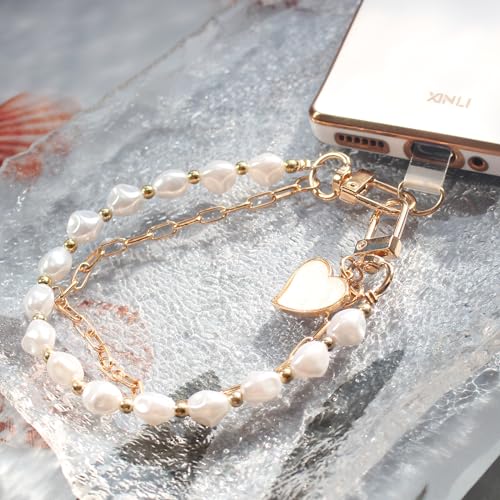 Phone Charm Wristlet Strap, Beaded Wrist Strap, Bracelet Wristlet Lanyard - color: Style3