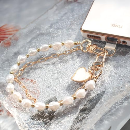 Phone Charm Wristlet Strap, Beaded Wrist Strap, Bracelet Wristlet Lanyard - color: Style3