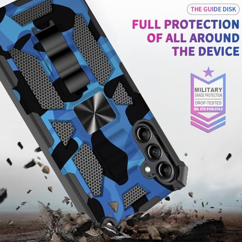 for Samsung Galaxy A37 5G Case Camo Phone Case, Blue - color: Blue, size: Samsung Galaxy A37 5G