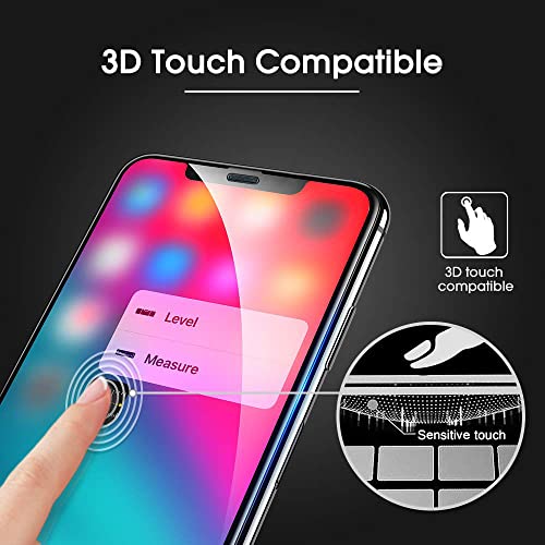 Johncase [2 Pack New Upgrade 3D Full Coverage 9H 0.3mm Premium Tempered Glass Film Screen Protector [Case Friendly], Compatible for iPhone (12/12Pro) - color: 12/12Pro