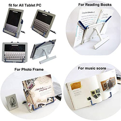 Maydahui Mini Desktop Book Stand (Max Size 12 X 6 Inches) Portable