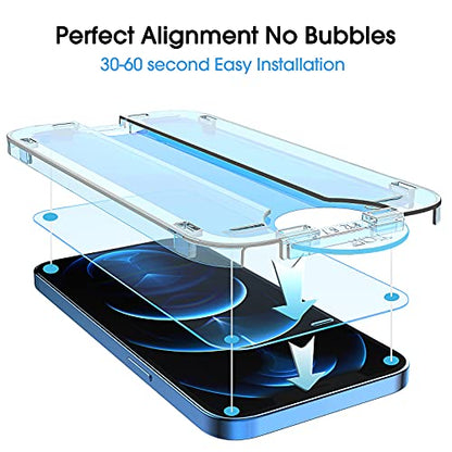 amFiIm OneTouch for iPhone 12 Pro Max Screen Protector 6.7" Tempered Glass - size: 12P-6.7”