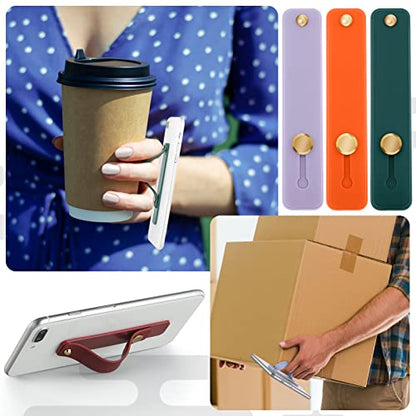 Weewooday 6 Pieces Phone Finger Strap Grip,Bright Colors,Classic - color: Bright Colors, style: Classic