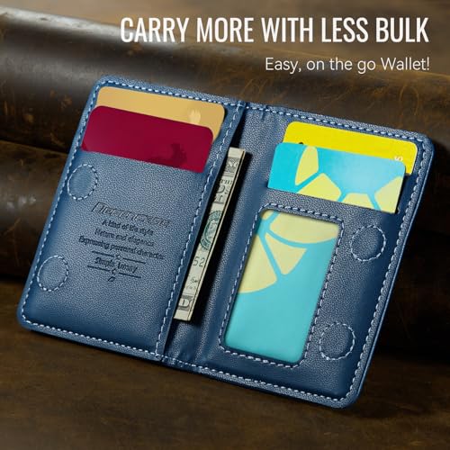 Defencase for Magsafe Wallet Magnetic Card Holder RFID Blocking, Dark Blue - color: Fashion Dark Blue