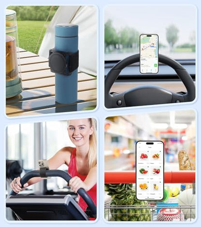 enGMOLPHY Magnetic Gym Phone Holder MagSafe-Compatible Mount for Stroller