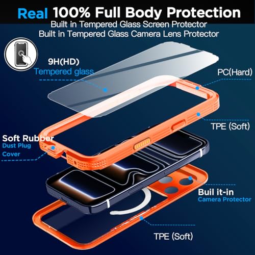 AICase Waterproof Case for iPhone 17 Pro with MagSafe Clear Water Proof Snowproof/Dustproof/Shockproof,IP68 Certified 360 Full Body Protection Fully Sealed Underwater for iPhone 17 Pro_96 - size: iphone 17 Pro