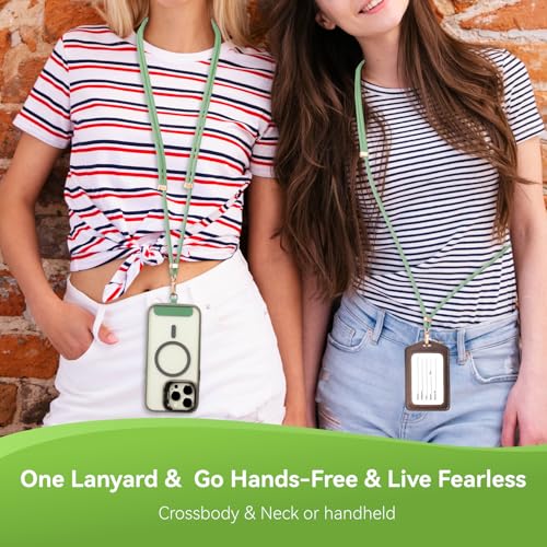 VVAAGG Cell Phone Lanyard for iPhone Crossbody Phone Strap - color: Green