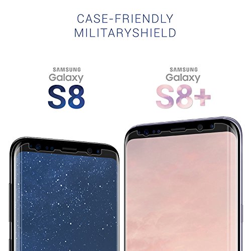 ArmorSuit 2 Pack for Samsung Galaxy S8 Screen Protector Case Friendly MilitaryShield HD Clear Film (Not for S8+) - Made in the USA - size: Samsung Galaxy S8 5.8 inch