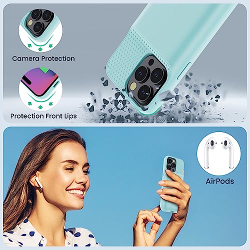Battery Case for iPhone 14 Pro Max,14 Plus and 13 pro Max, Real 8600mAh Rechargeable Smart Extended Charging Case, Ultra-Slim Portable Protective Battery Pack (6.7 inch) Green - color: Green