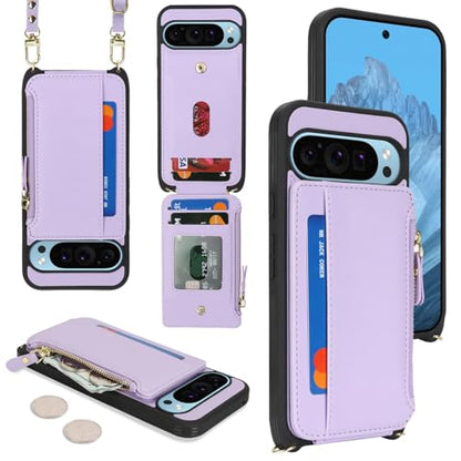 Cavor Compatible with Google Pixel 9 Pro XL Case Wallet, Purple - color: Purple, size: Google Pixel 9 Pro XL