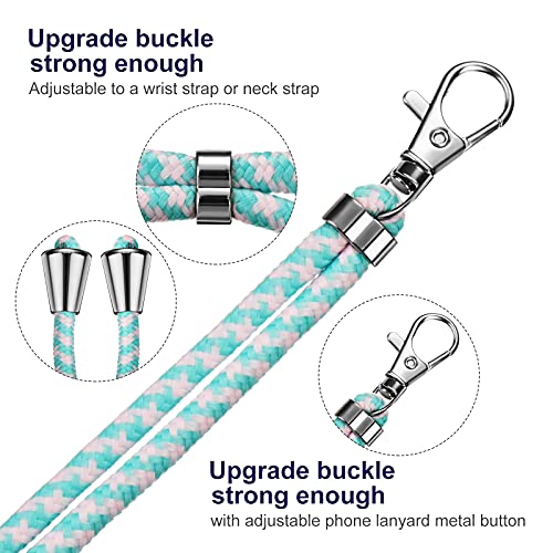 Weewooday 4 Pcs Phone Lanyard Crossbody Phone Strap, Light Color Series - color: Light Color Series