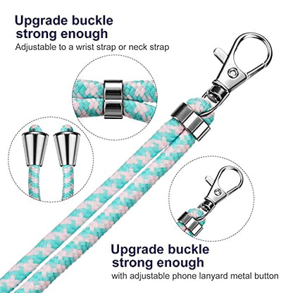 Weewooday 4 Pcs Phone Lanyard Crossbody Phone Strap, Light Color Series - color: Light Color Series