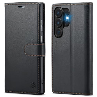 FLIPALM Wallet Case for Samsung Galaxy S26 Ultra 6.9", Black | Card Holder, RFID Blocking, PU Leather Folio Flip, Kickstand, Protective Shockproof Cover - color: Black, size: Samsung Galaxy S26 Ultra