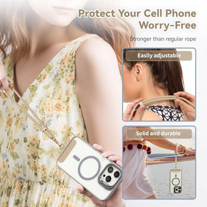 VVAAGG Cell Phone Lanyard for iPhone Crossbody Phone Strap - color: Khaki
