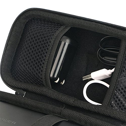 khanka Hard Case for Anker 337 PowerCore 26800 Charger 26800 Power Bank | EVA Hard Shell, Mesh Pocket Accessory Storage, Travel-Ready Portable Storage, Easy Carry Handle, Protective Case Only