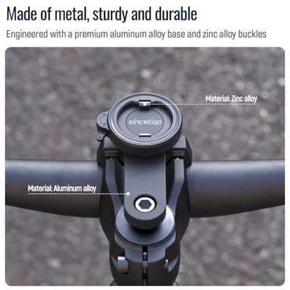 Bike Phone Mount,Mountain Bicycle Stem Cap Phone Holder,Fit All Stem Cap - color: 【1st Gen】Stem Cap Mount-Black