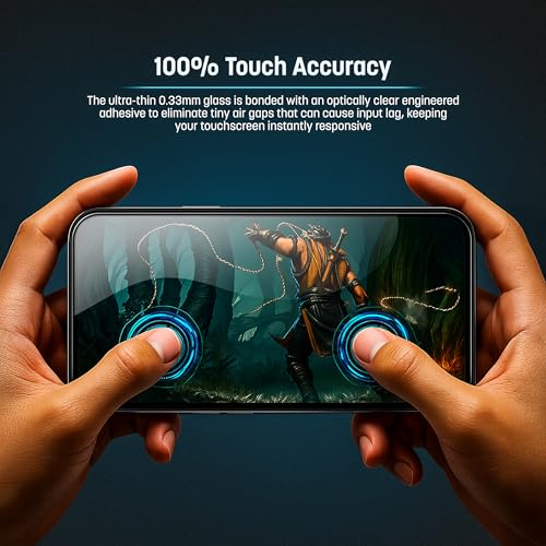 magglass for iPhone 17 Screen Protector with Blue-Light Blocking, (6.3") Scratchproof Tempered Glass (Easy Applicator Included)