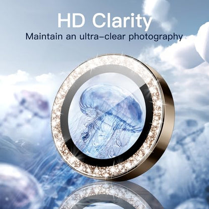 JETech Camera Lens Protector for iPhone 16 Pro/16 Pro Max, Desert Titanium - color: Desert Titanium