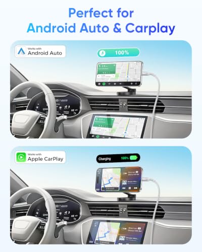 SUNGUY 10Gbps Android Auto USB C Cable, 1.5FT 3A USB 3.1 Gen 2 Fast Charge & Data Transfer USB C CarPlay Cable for iPhone 17 16 15 Pro Max, Galaxy S24 S23 S22 Ultra, SSD (White) - color: White, size: 1.5ft