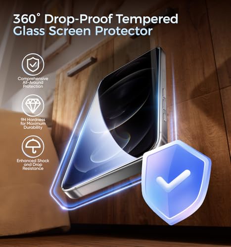 MAGIC JOHN 3rd Gen Upgraded for iPhone 12 ProMax Screen Protector 6.7 Inch,HD Clear,Shatterproof Tempered Film,Auto Dust-Elimination,Bubble Free,Easy Installation,2 Pack - size: iPhone 12 Pro Max-6.7