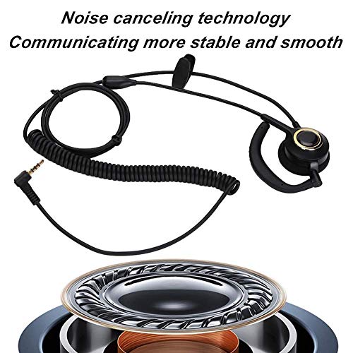Headset with Mic Noise Cancelling, 3.5mm Single Plug, Support Rear Mounted, Ear Hook and Head Mounted, Computer Headset for Business Skype UC Webinar Call Center Office - Mono Headphone