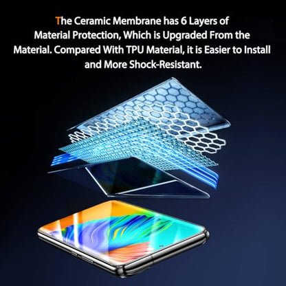MAYtobe [2-Pack Screen Protector for Samsung Galaxy S21 Ultra Ceramic film with Installation Tray, Easy Installation, 3D Curved, Bubble Free, Anti-Scratch - size: Samsung S21 Ultra